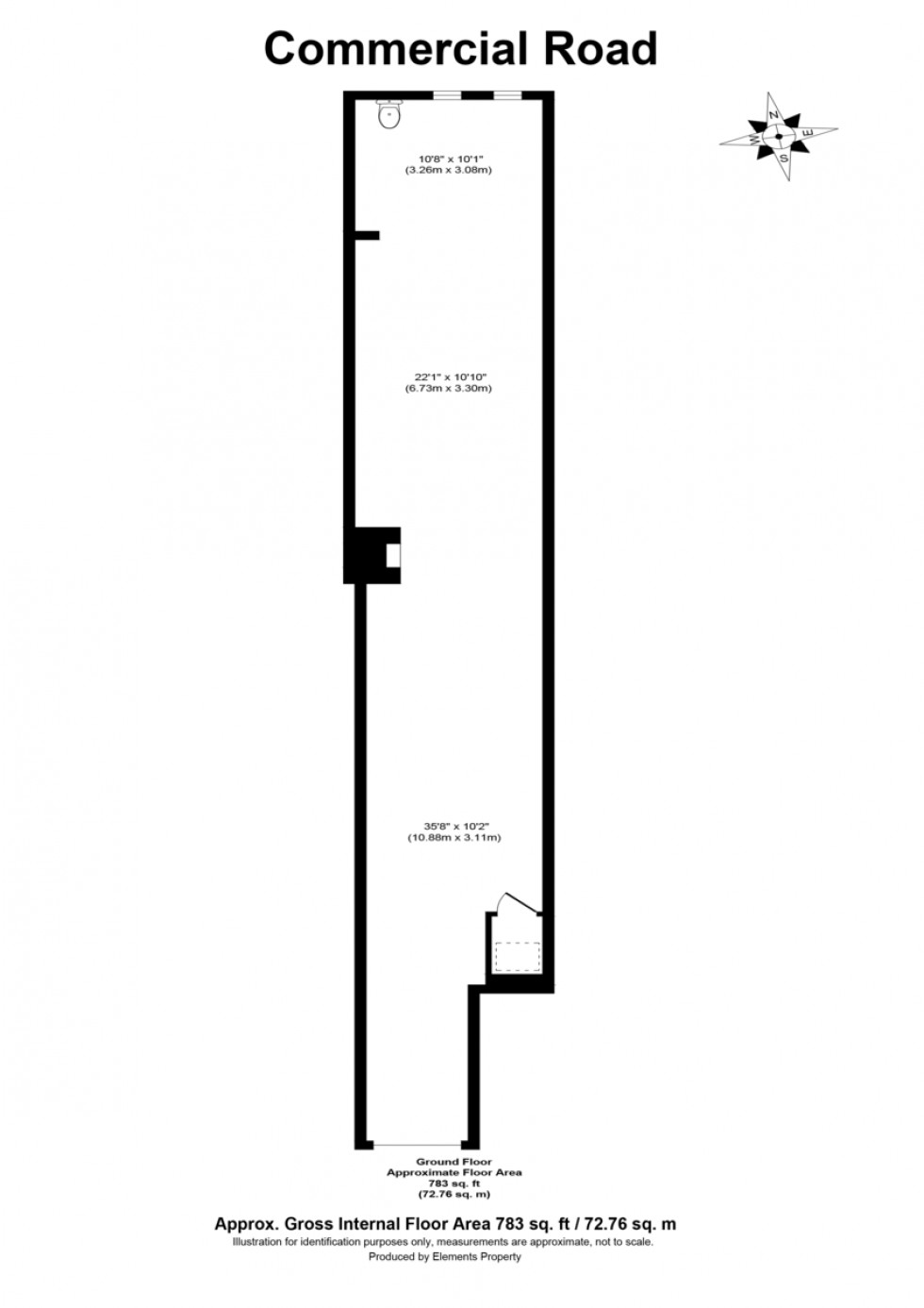 Floorplan for Commercial Road, London