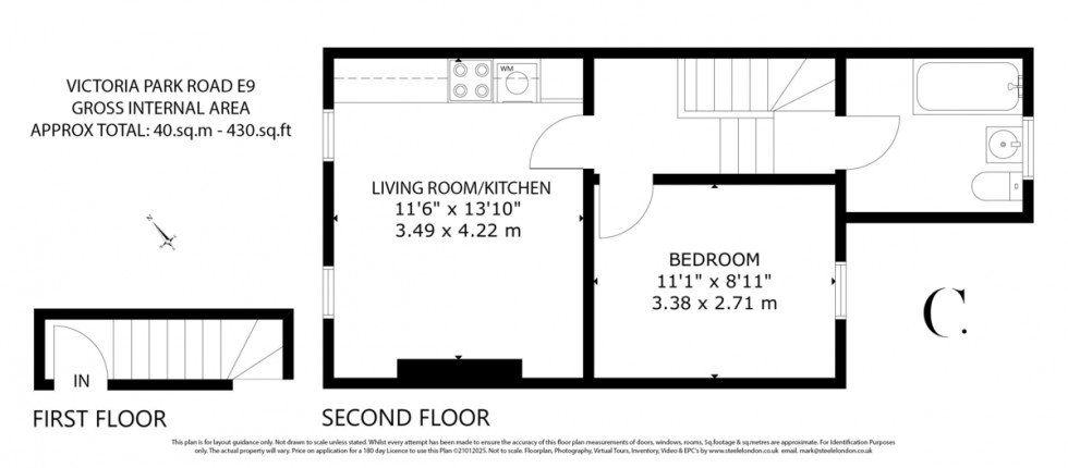 Floorplan for Victoria Park Road, London