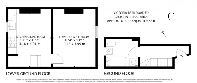 Floorplan for Victoria Park Road, London